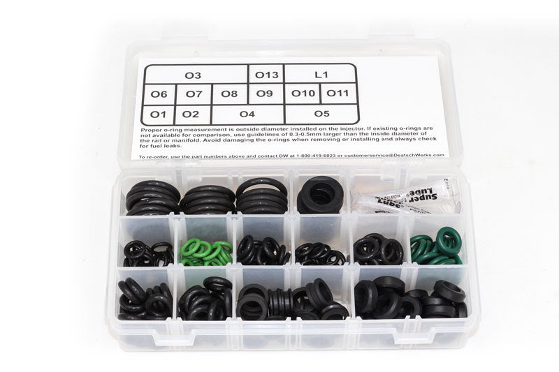 Deatschwerks Sport Compact / Euro Injector O-Ring Kit (230 Pieces) - DTX Performance