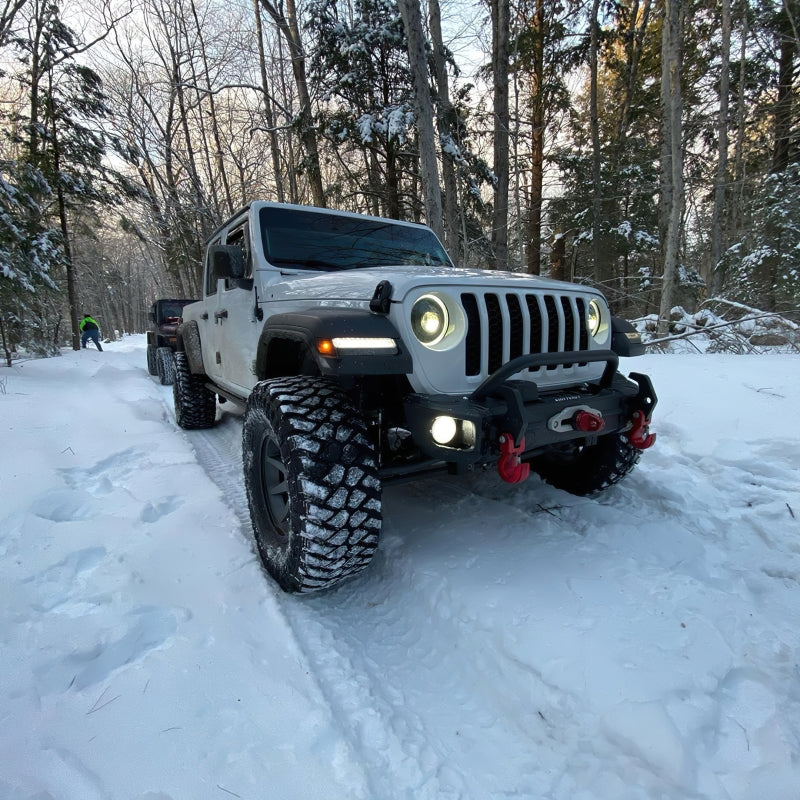 Oracle Oculus Bi-LED Projector Headlights for Jeep JL/Gladiator JT - Matte Black - 5500K - DTX Performance