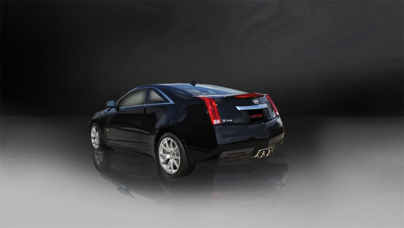 Corsa 11-13 Cadillac CTS Coupe V 6.2L V8 Polished Sport Axle-Back Exhaust - DTX Performance