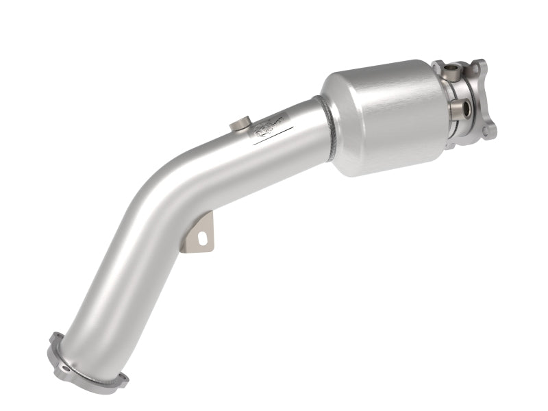 aFe 09-16 Audi A4/A5 (B8) L4-2.0L (t) Twisted Steel 3in. Downpipe - 304 Stainless w/ Cat - DTX Performance