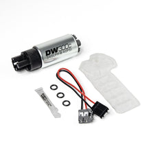 Load image into Gallery viewer, DeatschWerks 2016+ Infinity Q50 340lph Compact Fuel Pump w/o clips w/ 9-1061 install kit - DTX Performance