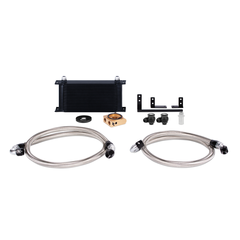 Mishimoto 2016+ Mazda Miata Thermostatic Oil Cooler Kit - Black - DTX Performance