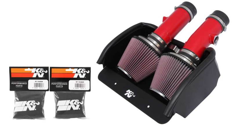 K&N 08 Dodge Viper 8.4L-V10 Red Typhoon Short Ram Intake - DTX Performance