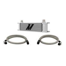 Load image into Gallery viewer, Mishimoto Universal 10 Row Oil Cooler Kit (Metal Braided Lines) - DTX Performance