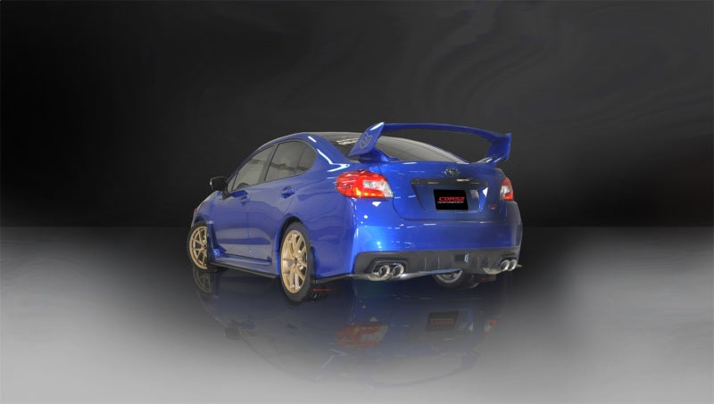 Corsa 2015 Subaru WRX Cat Back Exhaust, Polished Quad 3.5in Tips *Sport* - DTX Performance