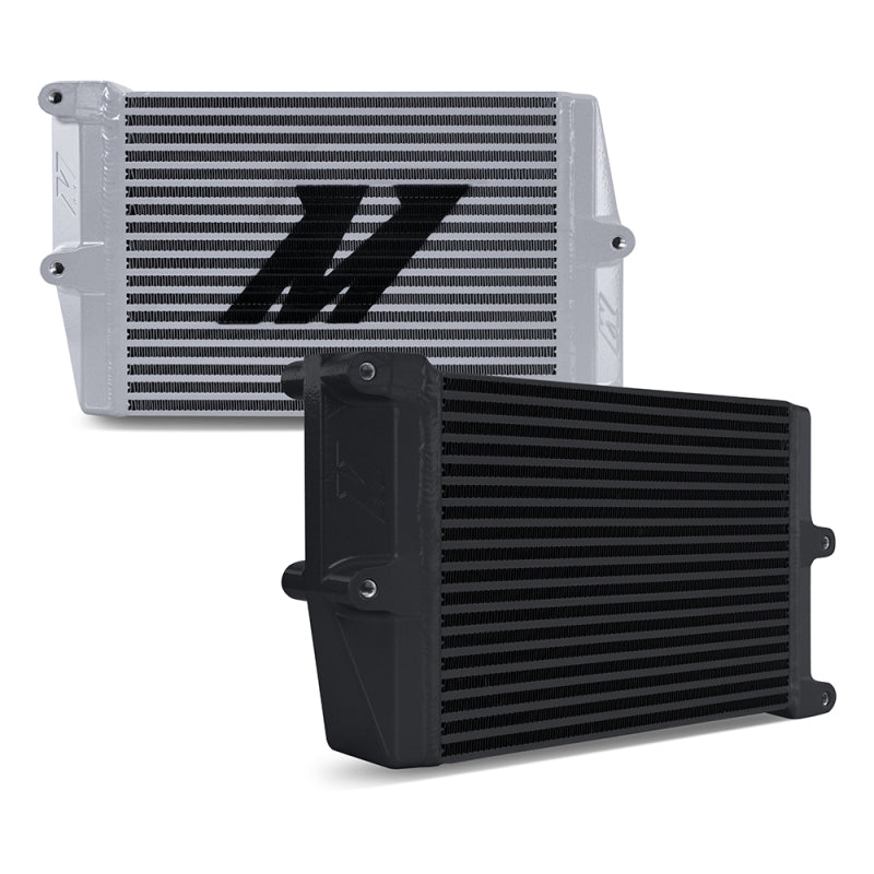 Mishimoto Heavy-Duty Oil Cooler - 10in. Opposite-Side Outlets - Black - DTX Performance