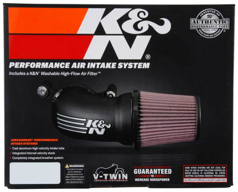 K&N 08-17 Harley Davidson Touring Models Performance Air Intake System - DTX Performance