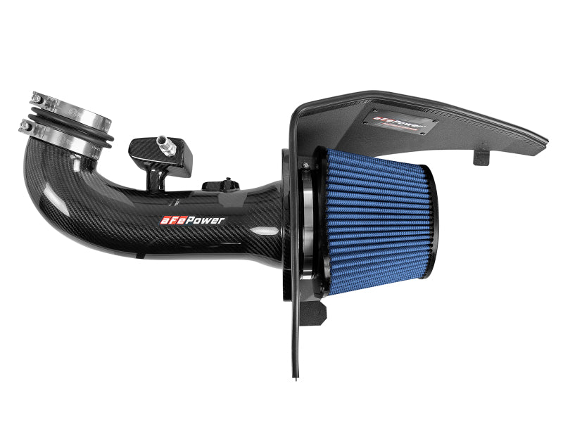 aFe 19-20 GM Trucks 5.3L/6.2L Track Series Carbon Fiber Cold Air Intake System With Pro 5R Filters - DTX Performance