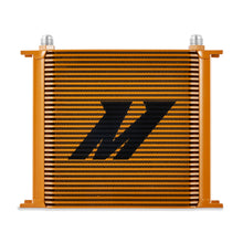 Load image into Gallery viewer, Mishimoto Universal 34 Row Oil Cooler - Gold - DTX Performance