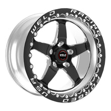 Load image into Gallery viewer, Weld S71 15x8.33 / 5x4.75 BP / 4.5in. BS Black Wheel (Medium Pad) - Black Single Beadlock MT - DTX Performance