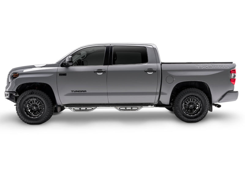 N-Fab Podium SS 09-17 Dodge Ram 1500 09-15.5 2500/3500/4500 Crew Cab - Polished Stainless - 3in - DTX Performance