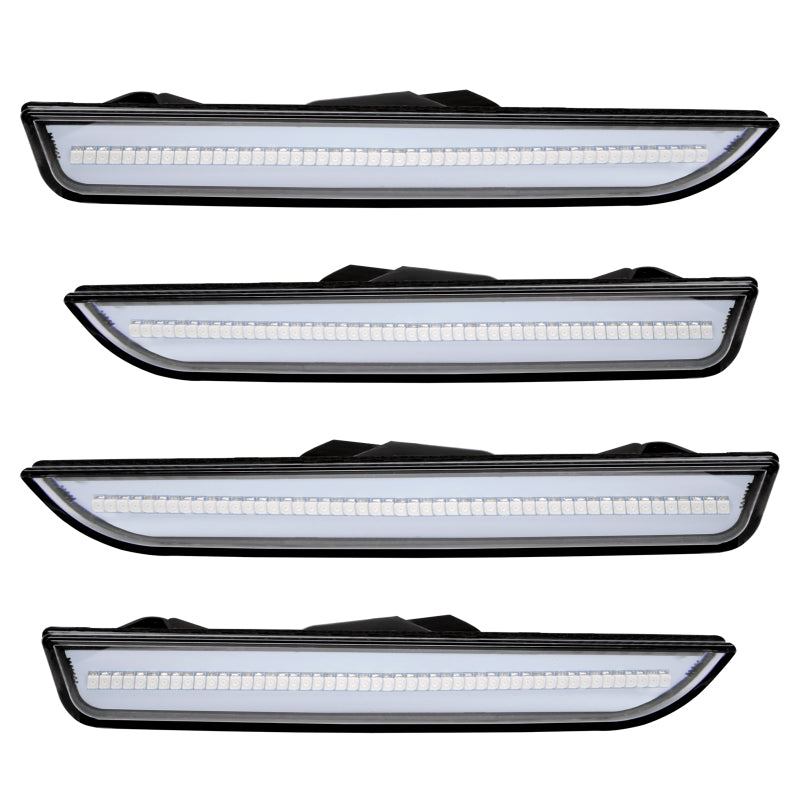 Oracle 10-14 Ford Mustang Concept Sidemarker Set - Clear - Yellow Blaze Tricoat (NQ) - DTX Performance