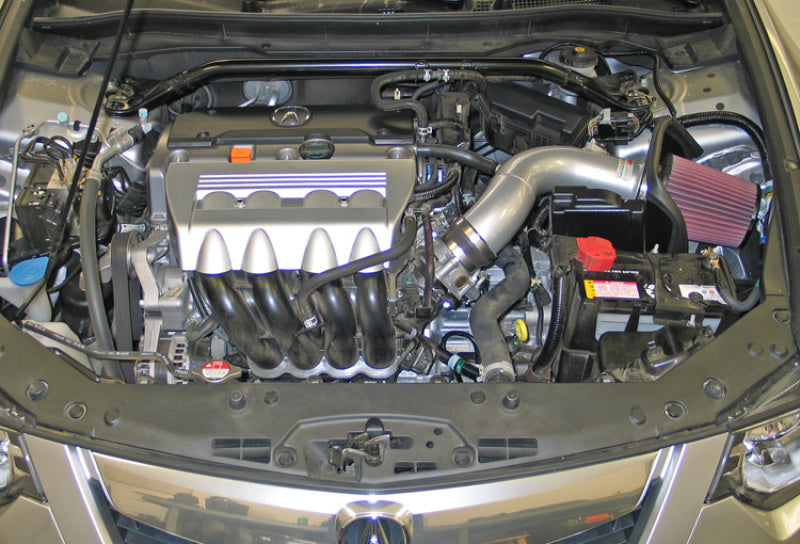 K&N 09 Acura TSX 2.4L Silver Typhoon Intake - DTX Performance