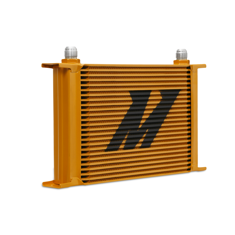 Mishimoto Universal 25-Row Oil Cooler - Gold - DTX Performance