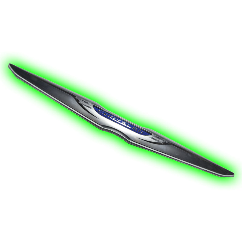 Oracle Chrysler Illuminated LED Sleek Wing - Dual Intensity - Green - DTX Performance