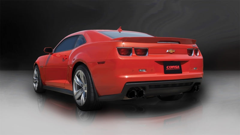 Corsa 12-13 Chevrolet Camaro Coupe ZL1 6.2L V8 Black Sport Cat-Back + XO Exhaust - DTX Performance