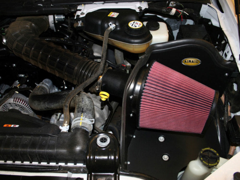 Airaid 05-07 Ford F-250/350 6.8L V-10 CAD Intake System w/o Tube (Oiled / Red Media) - DTX Performance