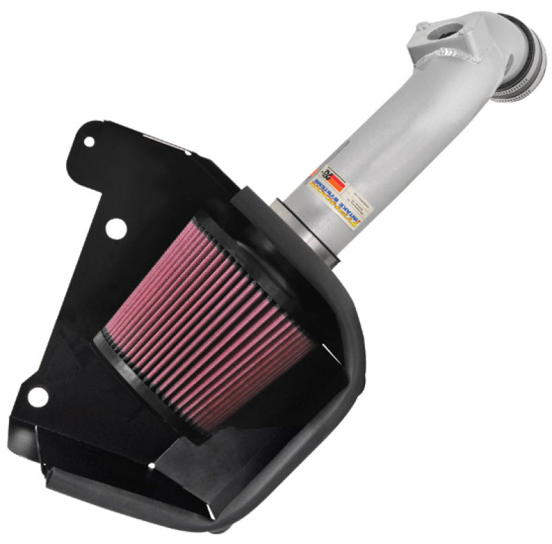 K&N 07 Mitsubishi Lancer L4-2.0L Silver Typhoon Short Ram Intake - DTX Performance