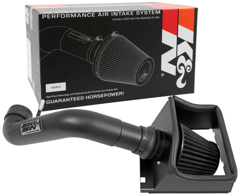 K&N 11-14 Ford F150 5.0L V8 Black Performance Intake Kit - DTX Performance