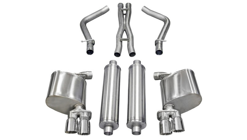 Corsa 11-13 Dodge Charger R/T 5.7L V8 Polished Xtreme Cat-Back Exhaust - DTX Performance