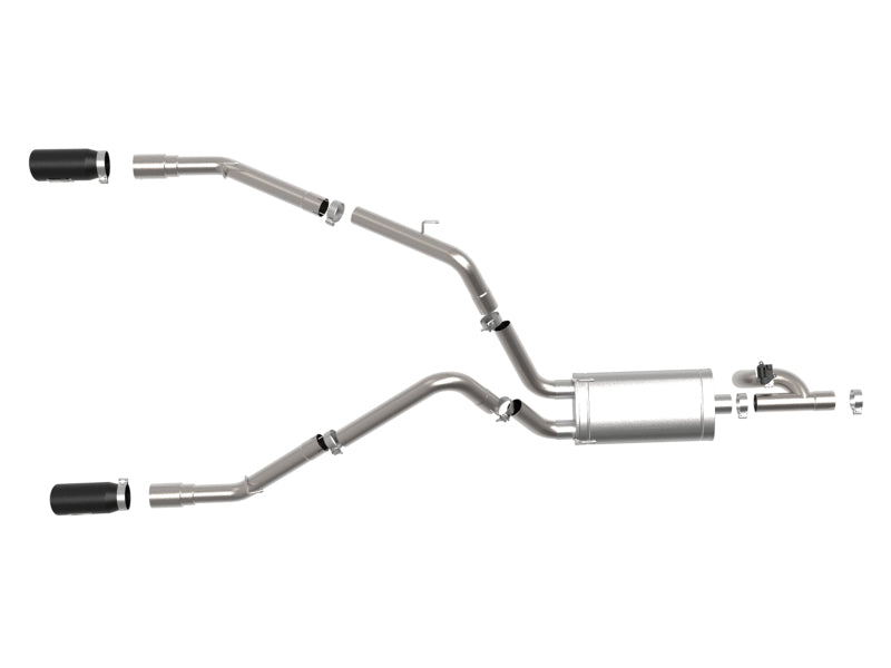 aFe 09-18 Ram 1500 V8 5.7L Hemi Gemini XV 3in 304 SS Cat-Back Exhaust w/ Black Tips - DTX Performance