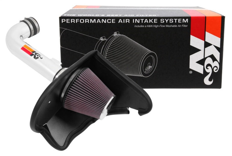 K&N 16-17 Chevy Camaro 3.6L Silver Typhoon Short Ram Intake - DTX Performance