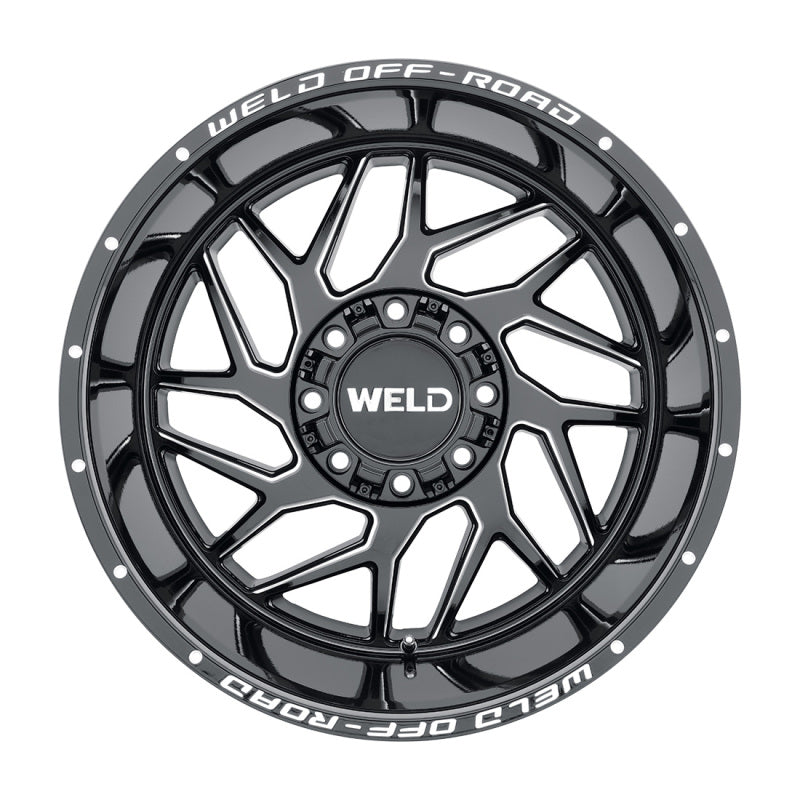 Weld Off-Road W117 20X10 Fulcrum 8X170 ET-18 BS4.75 Gloss Black MIL 125.1 - DTX Performance