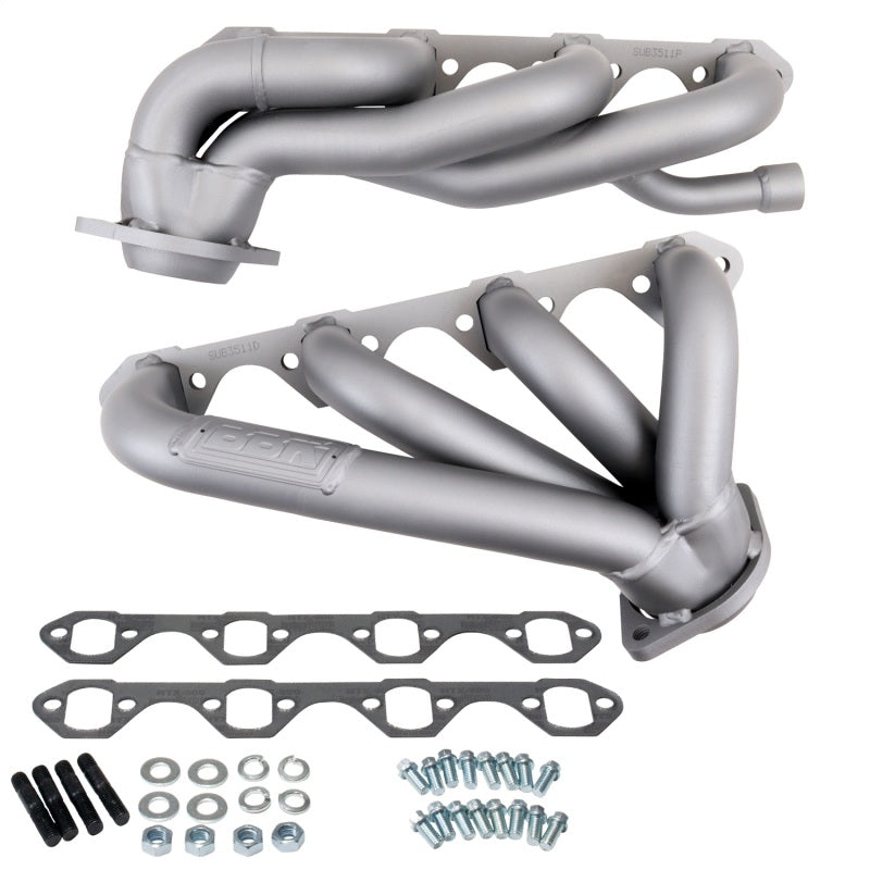 BBK 87-95 Ford F150 Truck 5.8 351 Shorty Unequal Length Exhaust Headers - 1-5/8 Titanium Ceramic - DTX Performance