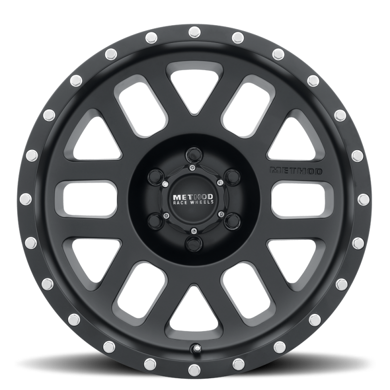 Method MR306 Mesh 17x8.5 0mm Offset 6x5.5 108mm CB Matte Black Wheel - DTX Performance