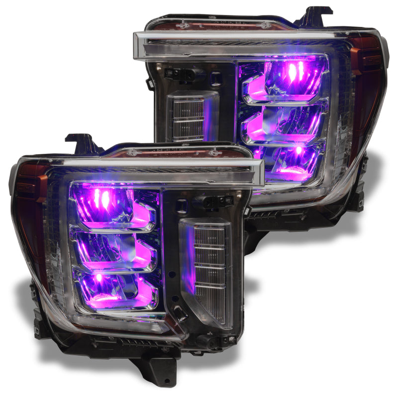 Oracle 19-21 Silverado/Sierra 1500 RGB Demon Eye Headlight Upgrade Kit - ColorSHIFT w/o Controller - DTX Performance