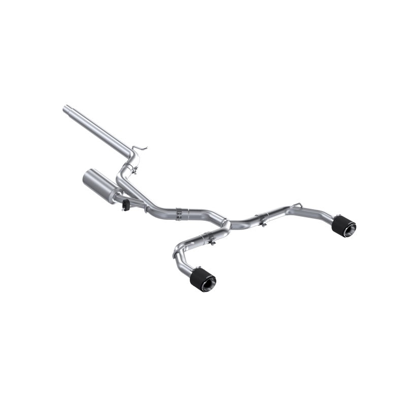 MBRP 2022 VW Golf GTI MK8 T304 SS 3in Cat-Back Exhaust 2.5in Dual Split Rear w/ Carbon Fiber Tips - DTX Performance