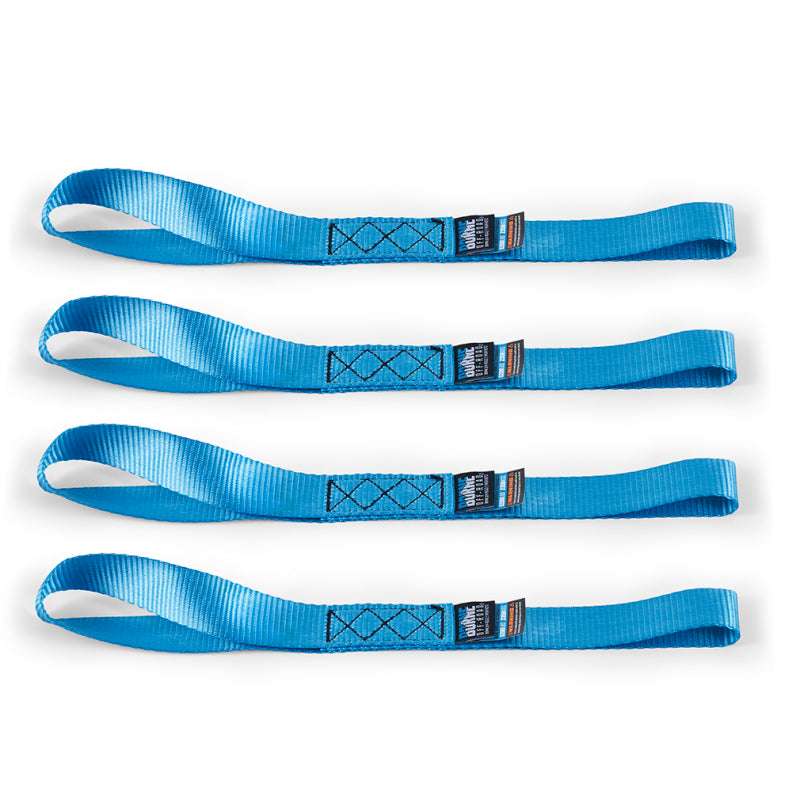 Mishimoto Heavy-Duty Ratchet Tie-Down Kit (4-Pack) - Blue - DTX Performance