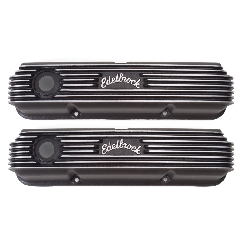 Edelbrock Valve Cover Classic Series Ford 1958-1976 FE V8 Black - DTX Performance