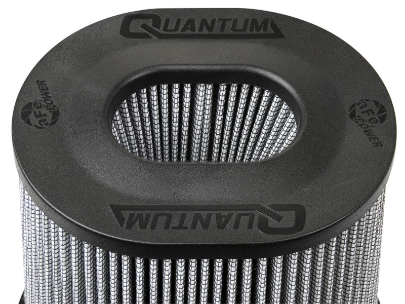 aFe Quantum Pro DRY S Air Filter Inverted Top - 5in Flange x 8in Height - Dry PDS - DTX Performance