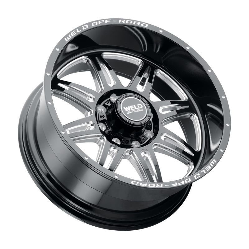 Weld Cheyenne W132 Series 20x10 / 8x170 BP / -18 Offset / 4.75 BS / 125.1 Bore - Gloss Black MIL - DTX Performance