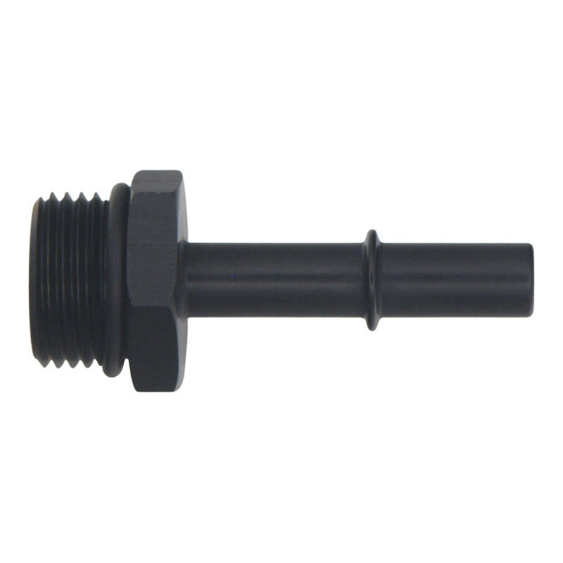 DeatschWerks 10AN ORB Male to 3/8in Male EFI Quick Connect Adapter - Anodized Matte Black - DTX Performance