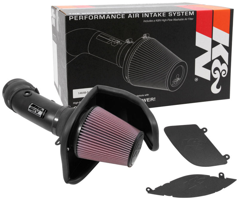 K&N 2017 Dodge Challenger Hellcat SC V8-6.2L F/l Typhoon Air Intake - DTX Performance