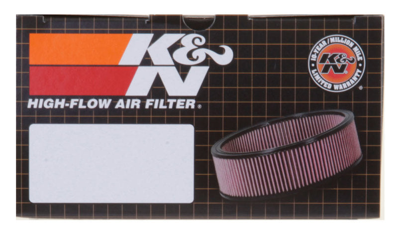 K&N Round Air Filter Assembly 3-1/16in Flange / 5-3/8in OD / 3in Height / 1in VS - DTX Performance