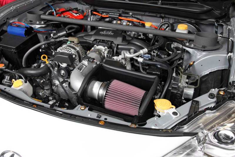 K&N 13 Subaru BRZ 2.0L / 13 Scion FR-S 2.0L Silver 69 Series Typhoon Intake - DTX Performance