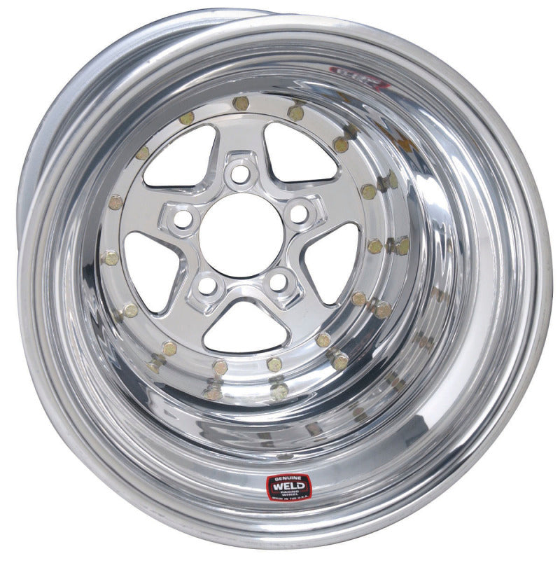 Weld Alumastar 2.0 15x12 / 5x4.75 BP / 3in. BS Polished Wheel - Non-Beadlock - DTX Performance