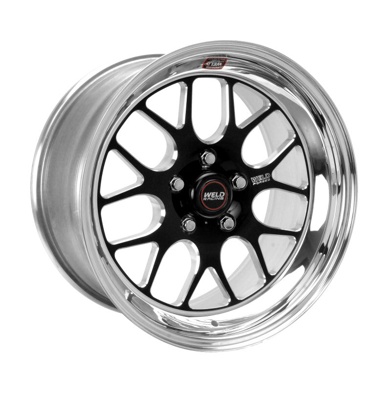 Weld S77 17x5 / 5x4.5 BP / 3.3in. BS Black Wheel (Medium Pad) - Non-Beadlock - DTX Performance