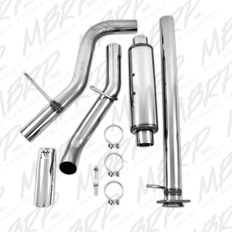 MBRP 11-19 Chevy/GMC 2500HD PU 6.0L V8 Single Side Exit T409 Cat Back Perf Exhaust - DTX Performance