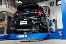 Load image into Gallery viewer, MBRP 2022 Volkswagon Golf R MK8 T304 Stainless Steel 3in Cat-Back, Quad Rear Exit- Carbon Fiber Tips - DTX Performance