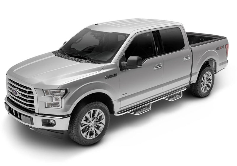 N-Fab Podium SS 07-17 Toyota Tundra Double Cab - Polished Stainless - 3in - DTX Performance