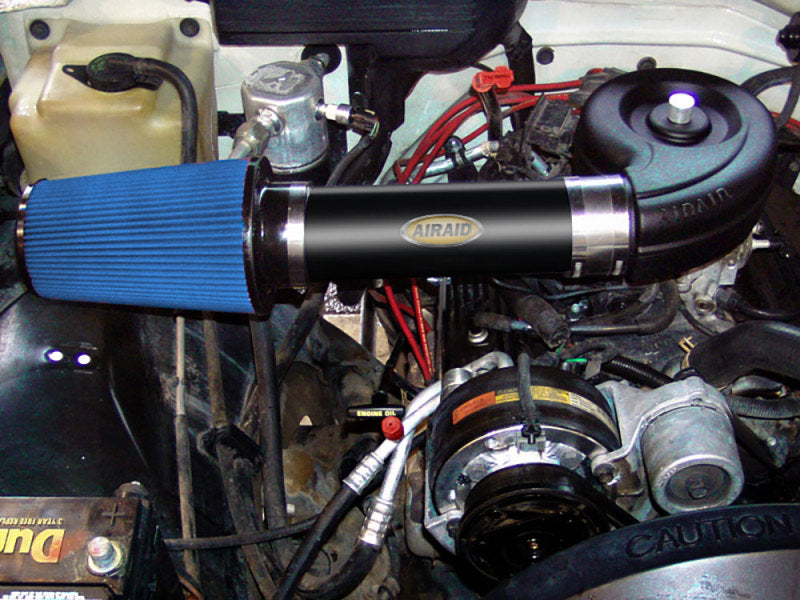 Airaid 88-95 Chevy / GMC 305 / 350 TBI CL Intake System w/ Tube (Dry / Blue Media) - DTX Performance