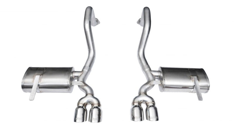 Corsa 97-04 Chevrolet Corvette C5 Z06 5.7L V8 Polished Xtreme Axle-Back Exhaust - DTX Performance