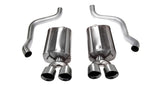 Corsa 09-13 Chevrolet Corvette C6 6.2L V8 Polished Sport Axle-Back Exhaust