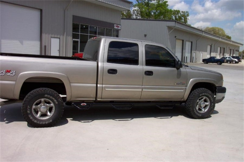 N-Fab Nerf Step 01-06 Chevy-GMC 2500/3500 Crew Cab 6.5ft Bed - Gloss Black - Bed Access - 3in - DTX Performance