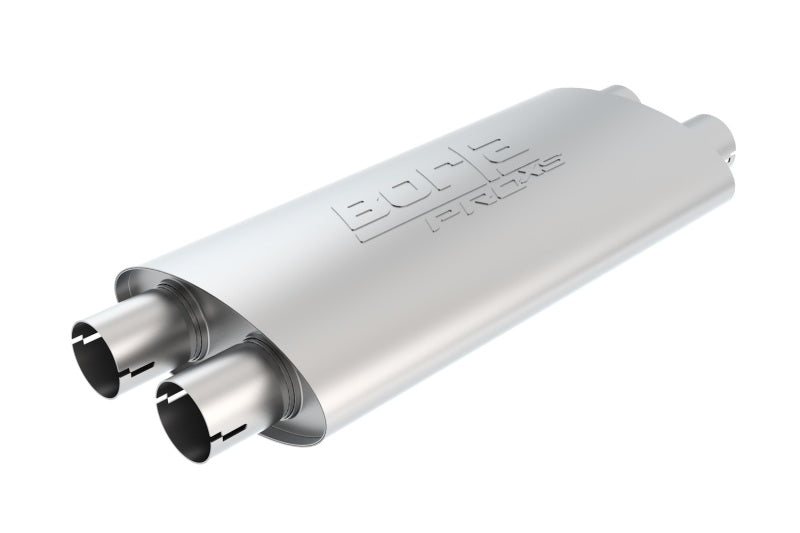 Borla Universal ProXS Muffler - Oval Dual/Dual Inlet/Outlet 2.5in Tubing 19inx4inx9.5in Case - DTX Performance