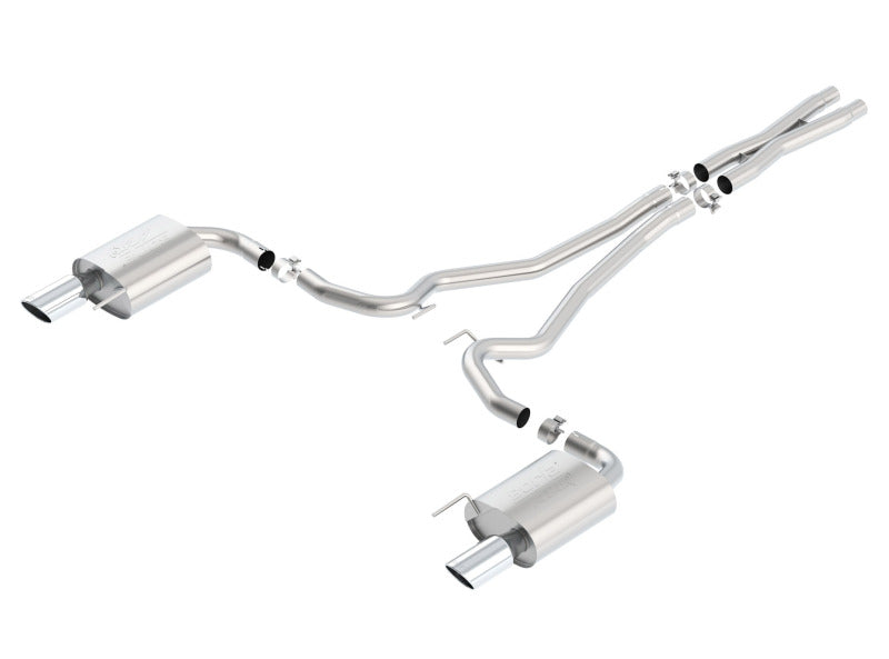 Borla Atak S Cat-Back 15-17 Ford Mustang GT 5.0L V8 MT/AT 2.5in pipe 4in tip - DTX Performance